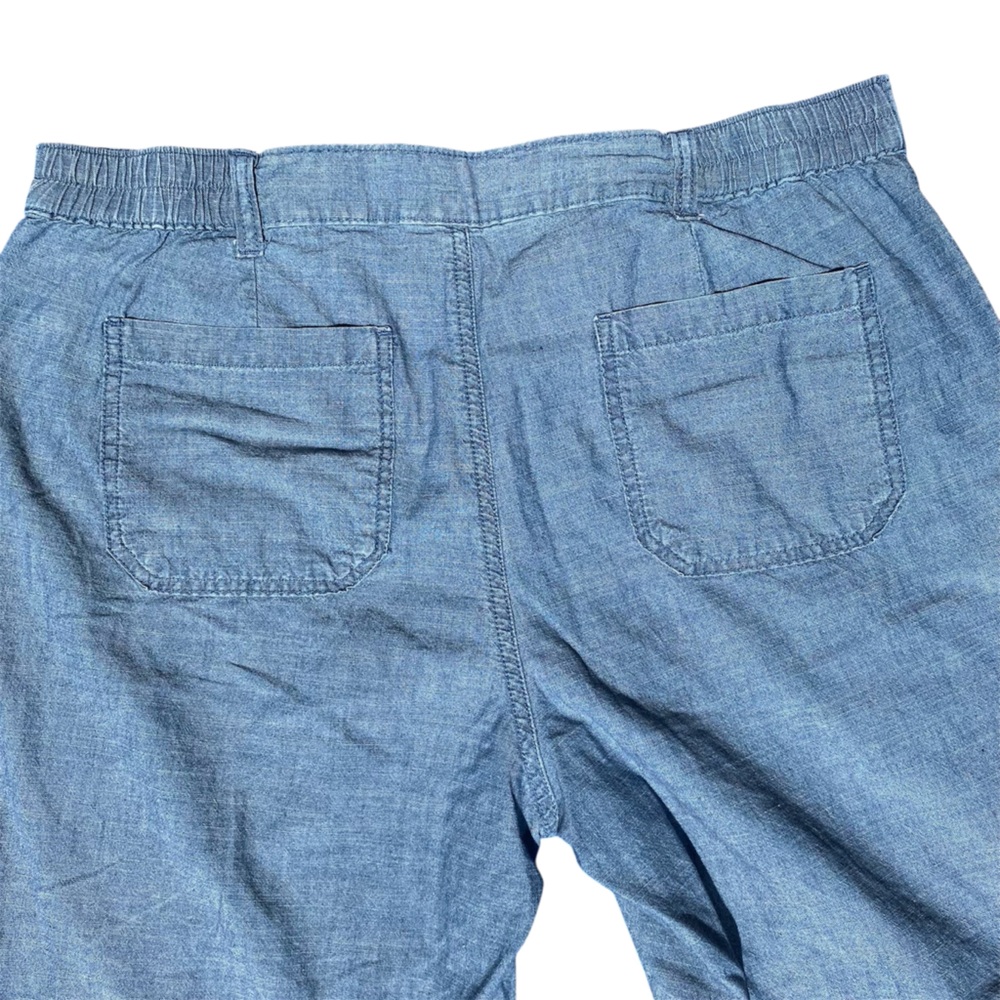 Karen Scott Lightweight Cotton Denim Shorts - Picture 6 of 7